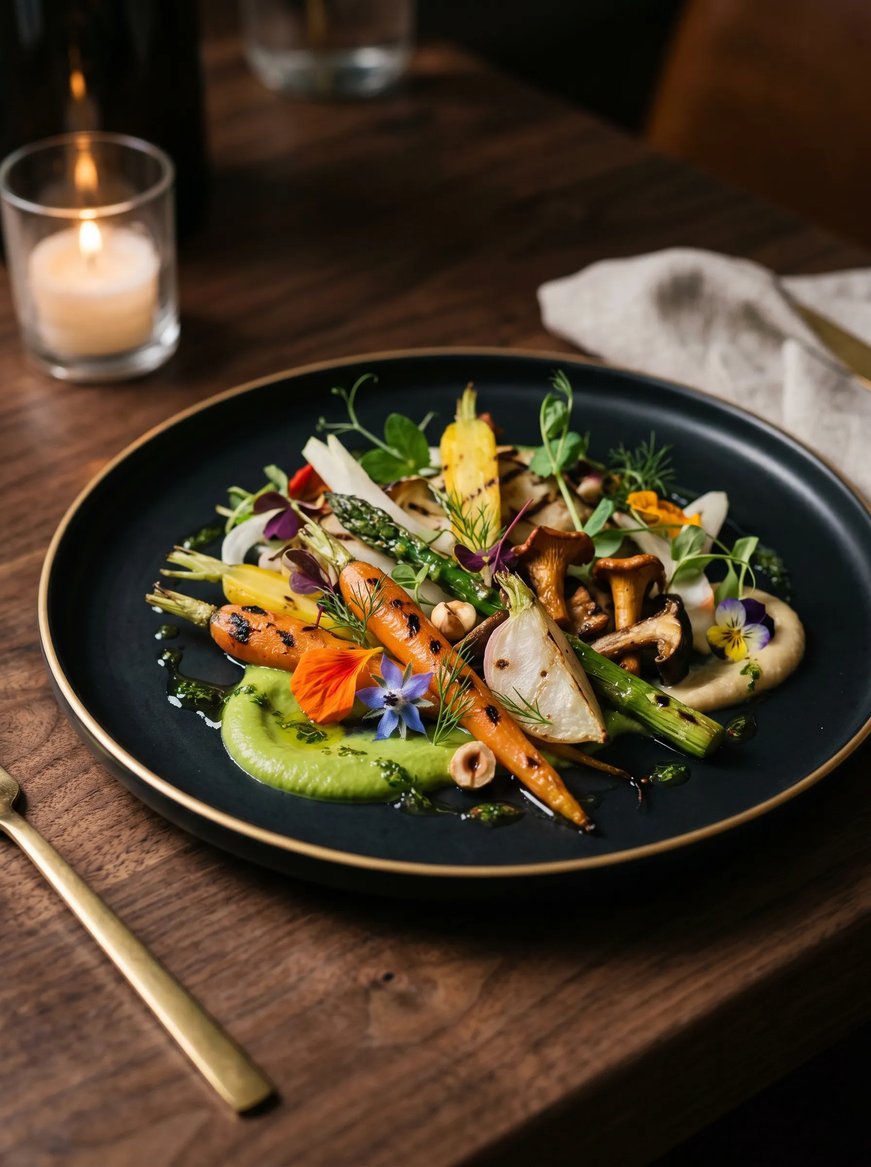 旬の野菜を用いた一皿（イメージ）